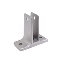 Stall Compartment, Cast Stainless Steel Two Ear Wall Bracket For 1/2" Material - 4156