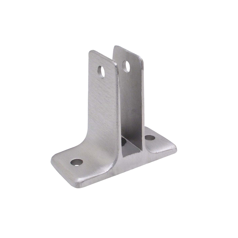 Stall Compartment, Cast Stainless Steel Two Ear Wall Bracket For 1/2" Material - 4156