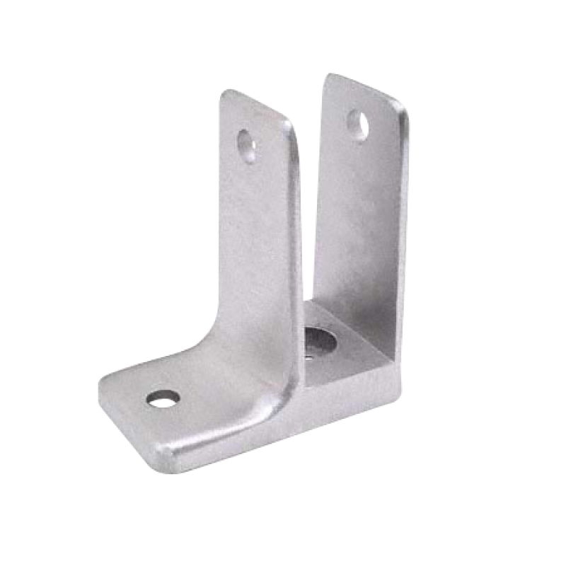 Cast Stainless Steel One Ear Wall Bracket for 3/4" Material - 4164