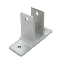 Restroom Compartment, Two Ear Cast Stainless Wall Bracket For 1" Material - 4175