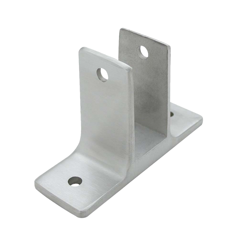 Restroom Compartment, Two Ear Cast Stainless Wall Bracket For 1" Material - 4175