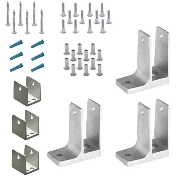 Cast Stainless Steel, 1 Ear Panel Pack, 3 Brackets For 3/4" Material - 471510