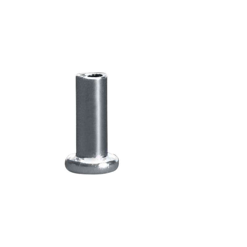 Chrome Plated Steel, 6 Lobe Barrel Nut W/Center Pin, 100 Pack   48821