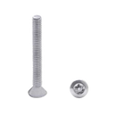 Chrome Plated Zamac, 6 Lobe Rd Hd Shoulder Screw, 100 Pack  48835