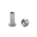 Chrome Plated , One Way Barrel Nut 100/Pack 4970