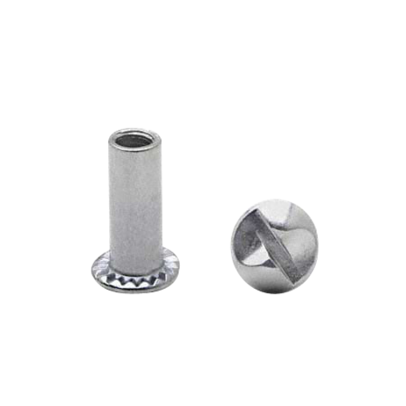 Chrome Plated , One Way Barrel Nut 100/Pack 4970