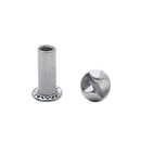 Chrome Plated Zamac, One Way Barrel Nut 100/PK 4971