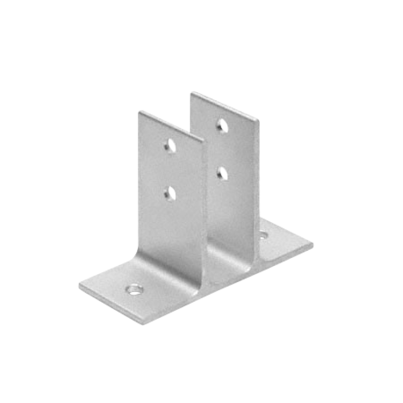 Extruded Aluminum Urinal Screen Bracket For 1" Material - 5161