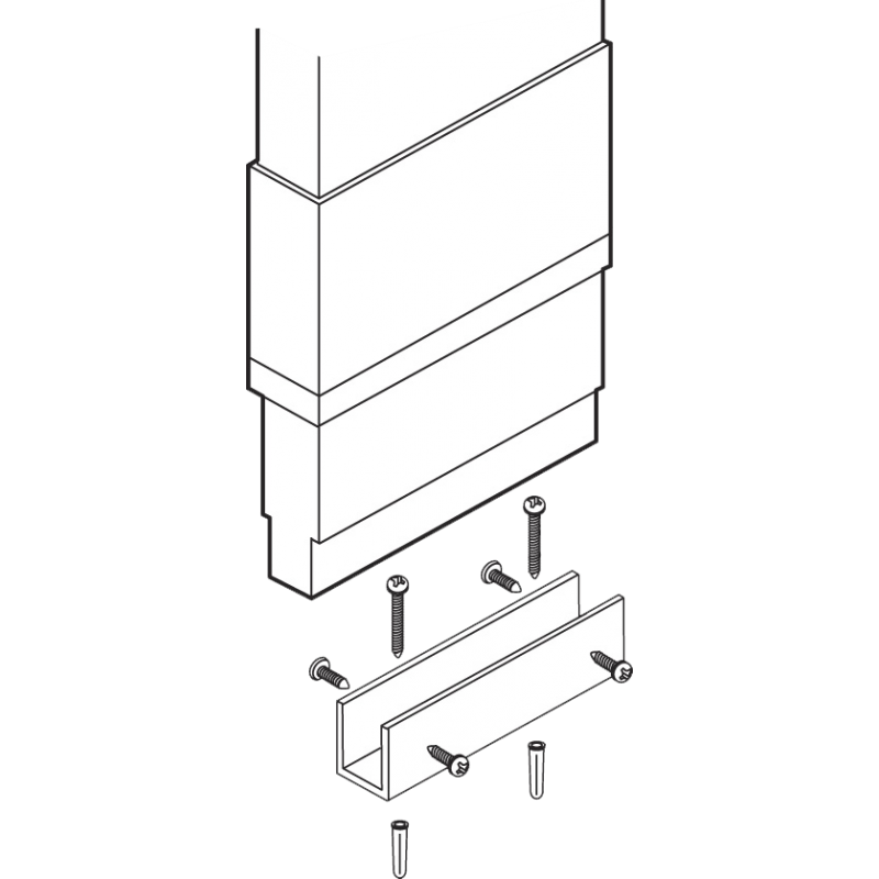 Pilaster Anchoring "U" Channel Kit 53058