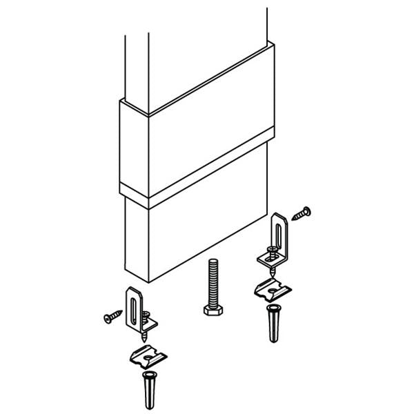 Pilaster Post Anchoring Pack for 1-1/4" and 1-1/8" Posts 58335