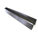16" W X 3"H, For 1-1/4" Partition Material, Stainless Steel, Open Ended (SPLIT) Pilaster Shoe 63216