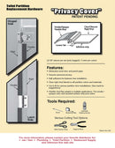 Bathroom Partition Door Privacy Strip Kit - Pack of 5 - 650-1010