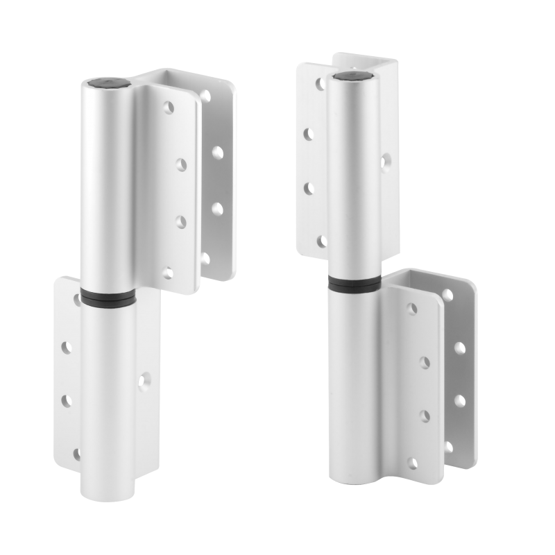 Clear Anodized Aluminum, Surface Mount Door Hinges 9797