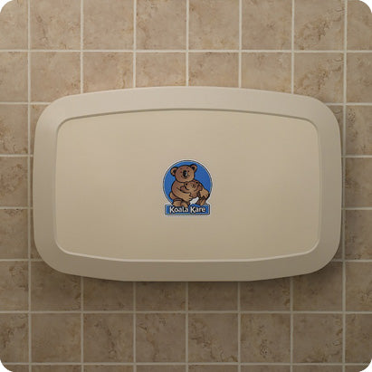 Koala Kare Horizontal Surface Mount Baby Changing Station in Cream - KB200-00