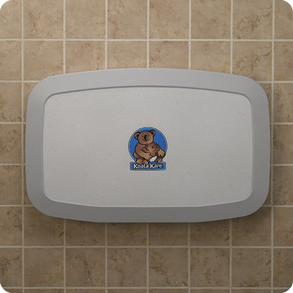 Koala Kare Horizontal Surface Mount Baby Changing Station in White Granite - KB200-05