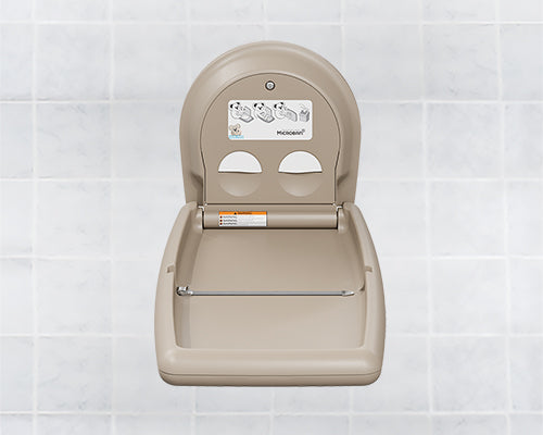 Koala Kare Vertical Surface Mount Baby Changing Station in Beige - KB301-00