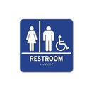 Royal Blue Series - Unisex Bathroom 8"x8" Wall Sign SUADAU