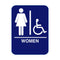 Blue Series - Women's 6" X 9" ADA Wall Sign SUWHAD