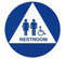 Royal Blue Series - Unisex ADA Bathroom Sign Pack - SURBU