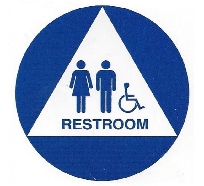 Royal Blue Series - Unisex ADA Bathroom Sign Pack - SURBU