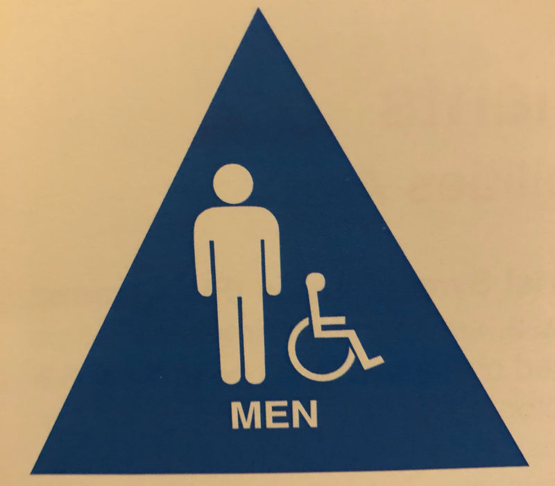 Blue Series - Men's and Women's ADA Bathroom Sign Pack - SUBMW