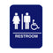 Blue Series - Unisex ADA Bathroom Sign Pack - SUUBU