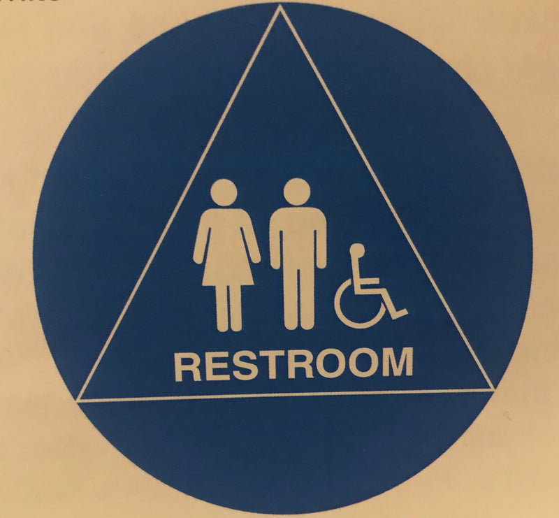 Blue Series - Unisex ADA Bathroom Sign Pack - SUUBU