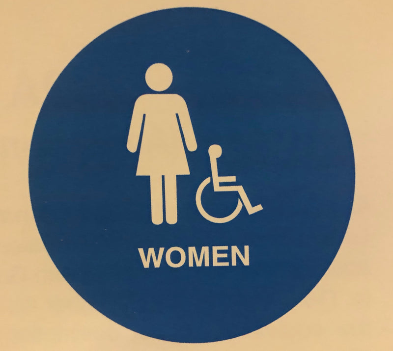 Blue Series - Men's and Women's ADA Bathroom Sign Pack - SUBMW